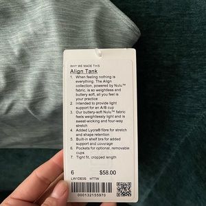 Lululemon align tank